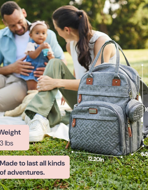 Load image into Gallery viewer, Diaper Bag Backpack - Tote - Multi Function Waterproof Diaper Bag, Travel Essentials Baby Bag with Changing Pad, Stroller Straps &amp; Pacifier Case - Unisex, Black
