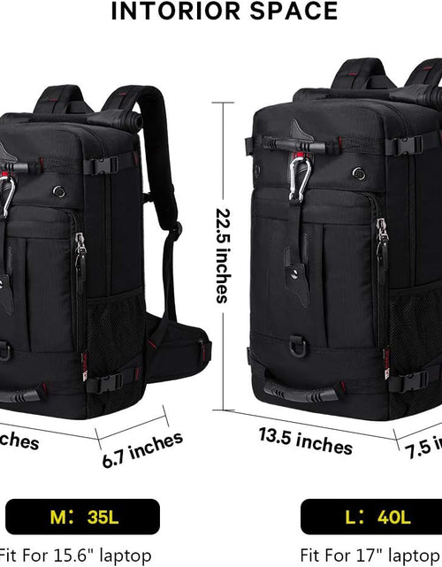 Load image into Gallery viewer, Travel Backpack, Carry on Backpack Durable Convertible Duffle Bag Fit for 17.3 Inch Laptop for Men and Women(Large 40L)
