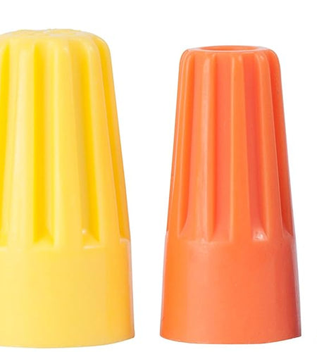 25-AWC Wiregard Screw-On Wire Connector Assortment, 22-8 AWG, Electrical Wire Nuts, 25 Pk, Blue, Grey, Orange, Red and Yellow