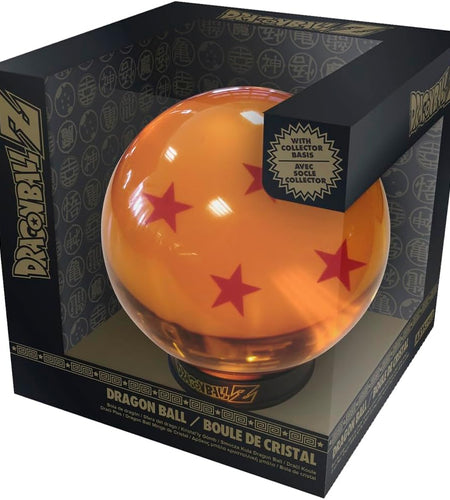 Studio Officially Licensed Dragon Ball Z 4 Star Collectible Acrylic Resin Crystal Dragon Ball Replica 3'' across DBZ Home Essentials Anime Manga Gifts Collect Them All