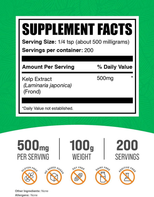 Load image into Gallery viewer, .Com Kelp Extract (Seaweed) Powder - Sea Kelp Supplements - Sea Moss Powder - Seaweed Extract - Algae for Skin - Seaweed Powder - Kelp for Dogs (100 Grams - 3.5 Oz)
