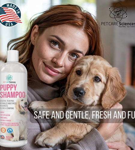 1 Gallon Tearless Puppy Shampoo and Conditioner - anti Itch Dog Shampoo Sensitive Skin - Coconut Oil Oatmeal Pet Shampoo for Puppies