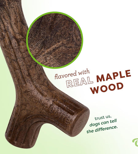 Maplestick/Bacon Stick Durable Dog Chew Toy for Aggressive Chewers, Made in USA